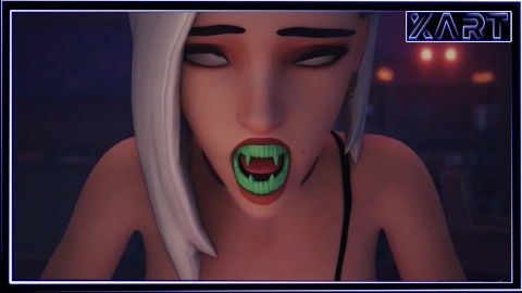 Happy Halloween Vampire Girl Sucking cock and swallowing cum