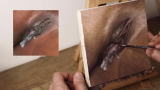 JOI OF PAINTING EPISODIO 68 - Thick corrida creampie