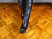 Preview 3 of Femdom Leather boot worship