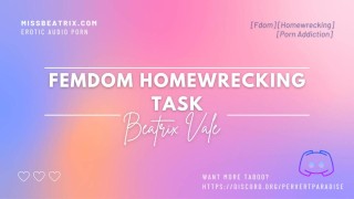 Femdom Homewreking Task [Audio erótico para Men] [Porno Addiction Aliento]