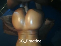 Oily Juicy Ebony Booty Get Pounded Super Hard