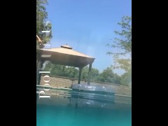 Sequins and stockings, underwater handstands, shiny tights, realise swimsuit in public, compilation