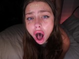 THROAT GOAT! Extra sloppy deep throat and fucked with cum on face! Spit play slut!