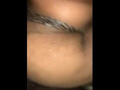 Hot shower 🚿 sex  taking dick in shower young Redbon getting fucked in shower 