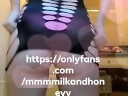 Preview 1 of Thick white girl twerks in lingerie on snapchat and onlyfans