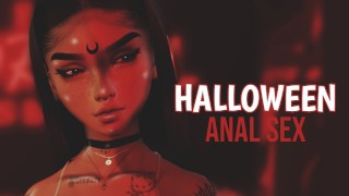 IMVU - Halloween anale seks met een Virgin / Z