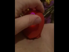 Using My Rose On My Fat Meaty Pussy