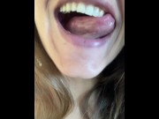 Preview 3 of Wilde open mouth, teeth and tongue. Close view for my throat.