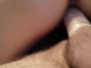 Wife rides my mate to a cum in a condom!