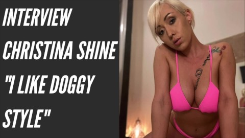 Christina Shine rare interview of the shy and stunning blond
