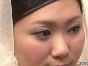 Preview 1 of Brunette Emi Koizumi fucked on wedding dress uncensored.