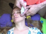 Preview 5 of Facial massage with big cock and cream