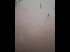 Part two of me fucking my dildo doggy style against the tree 