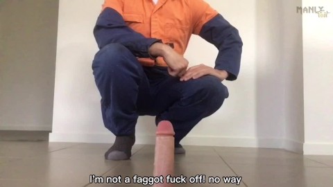 AUSSIE TRADIE DROITE - GAY FEET - STRAIGHT GUY DEVIENT GAY - FOOT JOB - GAY FEET