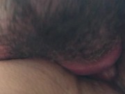 Preview 3 of Make my hairy pussy wet before you put your cock inside. Fucking Amateur Wife . Gonzo.