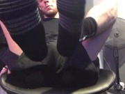 Preview 3 of HUNG SCALLY MANCHESTER LAD IS BACK! STROKING MY THICK CUT COCK.