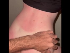 The neighbors see us fucking on the balcony