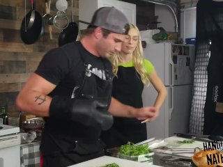 Kay Lovely andNathan Bronson Cooking Battle & Porn Chitchat
