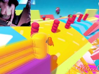#4 HER FISRT GAMEPLAY FALLGUYS