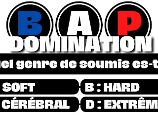 Découvre Quel Soumis TU Es ! SOFT / HARD / CÉRÉBRAL / SM / EXTRÊME [ AUDIO PORNO FR ]