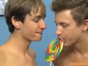 Preview 3 of School twinks Chad HollyWood and Nathan Stratus anal breed