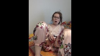 Petite Adorable Slut In Pjs Became Extremely Horny During A Cum Countdown Lace Panty Tasting