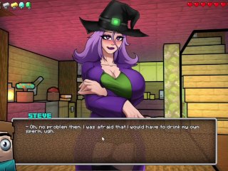 Hornycraft Milf Witch Milking Big Penis and SpermsCollecting