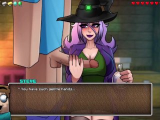 Hornycraft Milf Witch Milking Big Penis and SpermsCollecting