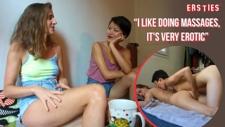 Ersties Bisexual Lesbians Share An Oil Massage