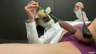 The deer slave employee was instructed to cum while blaming the urethra and balls in the office.