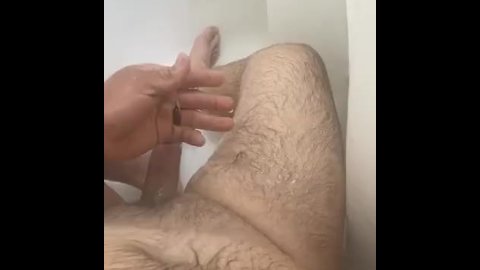 Shower quickie cumming all over myself 