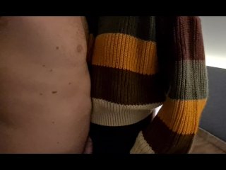POV Wearing Woolen Turtleneck and Ass Cumshot at the Hotel,Cute AmateurNaemyia
