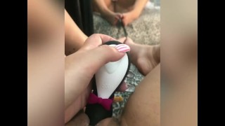Amateur Playing With My Frozen Satisfyer Coito