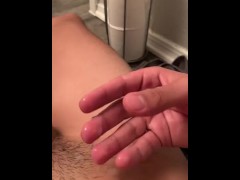 Jerking off and cumming a boat load 
