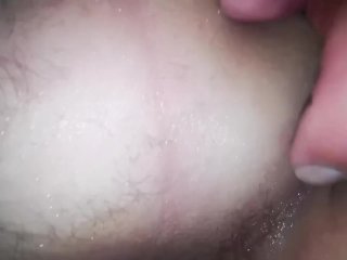 sexy straight guy moaning, ass fingering and jerking off until he cums on himself