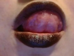 Leaving Messy Black lipstick Prints on Fake money (FINDOM FETISH )