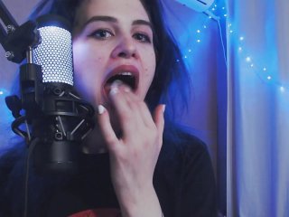 drooling, asmr, solo female, role play