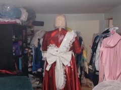 Kigurumi Layered Breathplay Cosplay Holographic pvc plastic dress