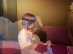 [3D HENTAI] 女子高生と教師の変態AV撮影♥撮影のことも忘れて全力セックス♥