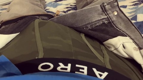 Fodendo sua cueca camo boxer e meias 