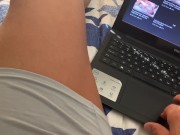 Preview 4 of Can't hold his nut watching hot Latino porn