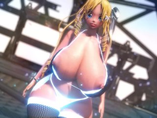 curvy, anime, nude, big jiggly ass