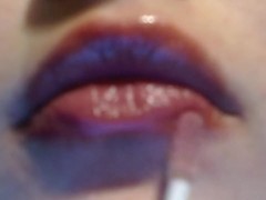 Natural Lip Color Clear Gloss Application ASMR