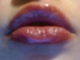 lip gloss, chubby, fetish, oral