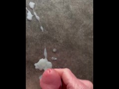 Fast cum on the kitchen table