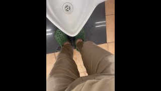Peeing In Front Of The Toilet In Time