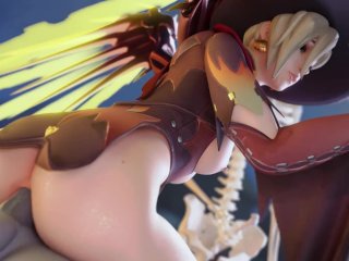 pmv compilation, overwatch, mercy, anal