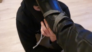 I Allow My Slave To Clean My Boots With His Tongue