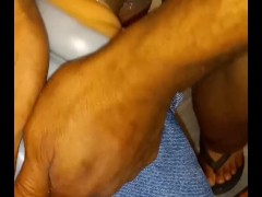 Jerking off with no hands