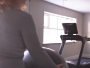Preview 4 of slut strips in gym and gets fucked hard